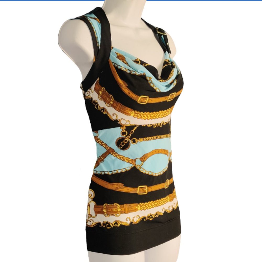 Extraordinary Cash'e Nautical Themed Top! 🐠🐟🐟 - Picture 3 of 7